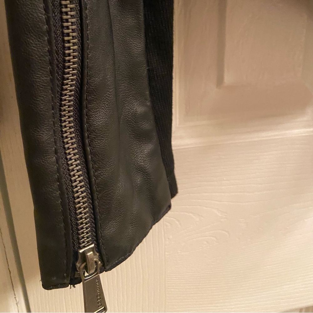 Bcbgeneration Drape Front Leather Jacket - image 6